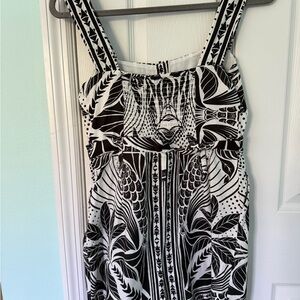 Farm Rio - Women's Monochrome Botanical Print Romper